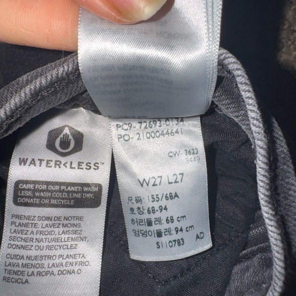 LEVIS JEANS 27 Ribcage Black Straight Ankle jeans - Picture 3 of 6